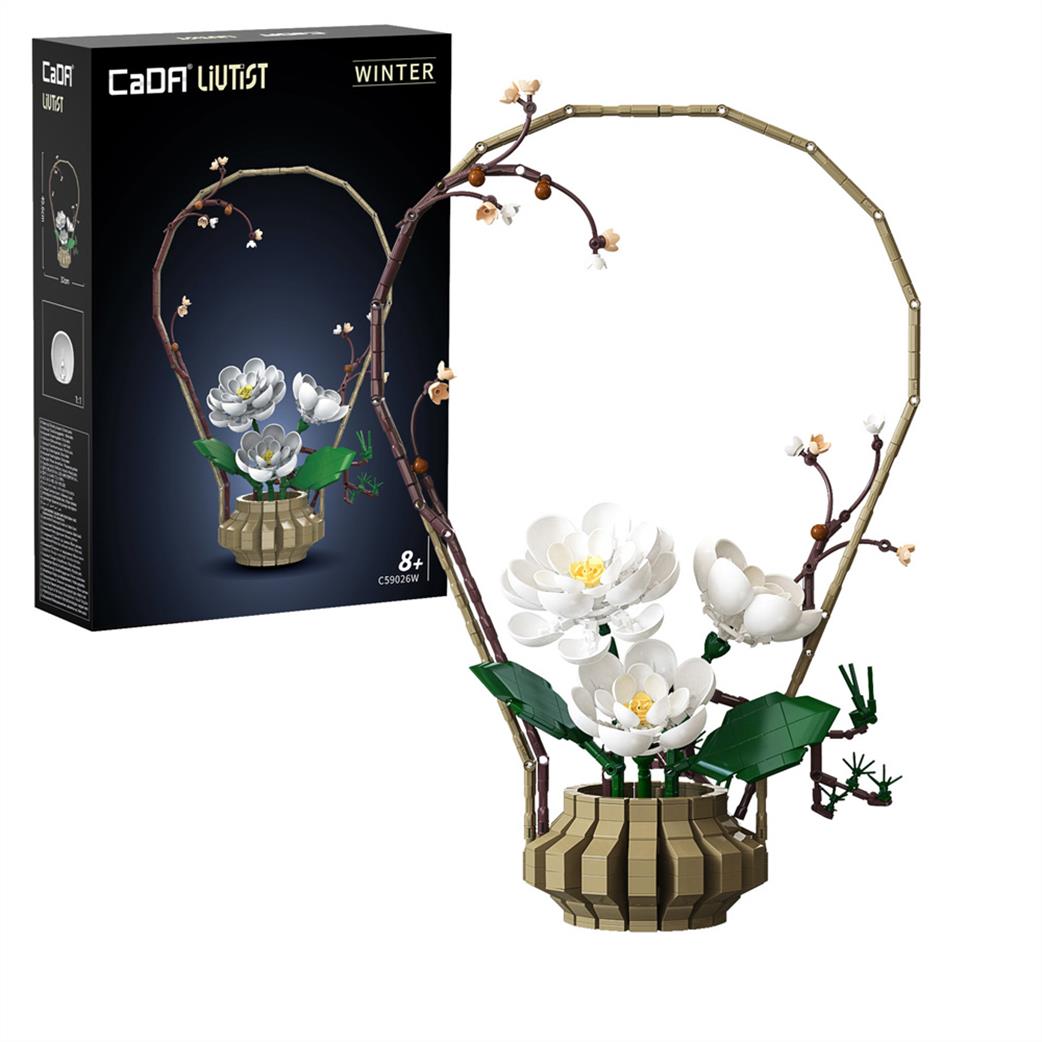 CaDa  C59026W  Oriental Floral Art Winter 990 Piece Brick Model