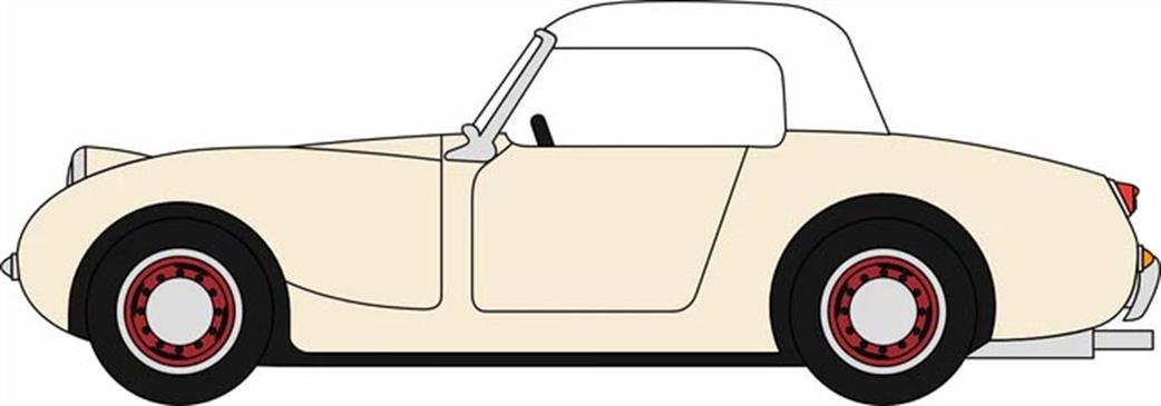 Oxford Diecast 1/76 76AHF005 Austin Healey Frogeye Sprite Old English White
