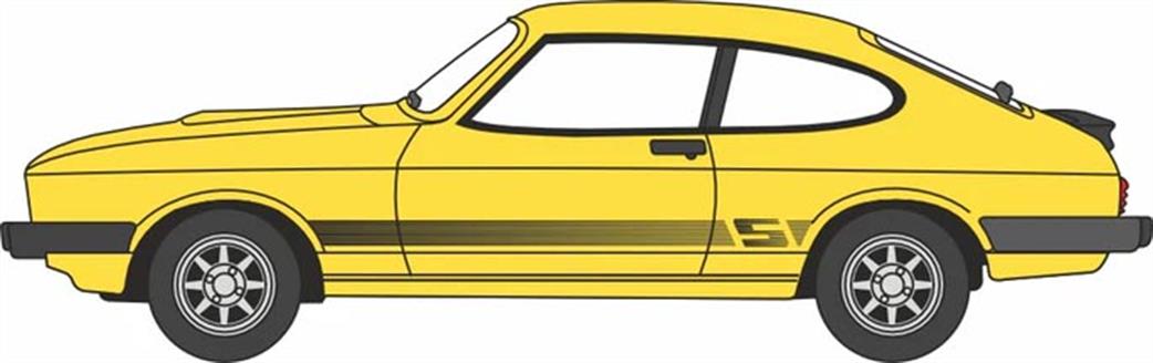 Oxford Diecast 1/76 76CAP011 Ford Capri MkIII Jasmine Yellow