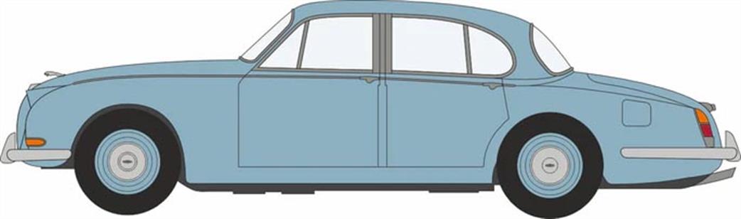 Oxford Diecast 1/76 76JST001 Jaguar S Type Opalescent Silver Blue