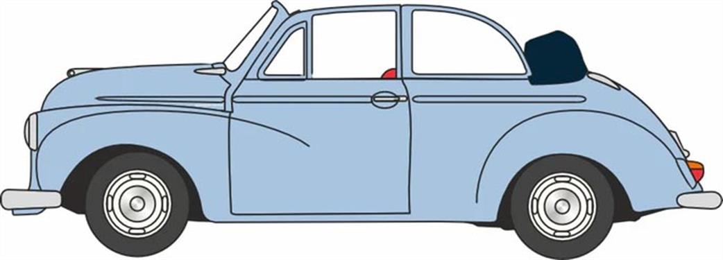 Oxford Diecast 1/76 76MMC007 Morris Minor Convertible Open Smoke Grey