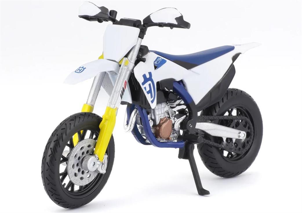 Burago 1/18 B18-51087 Husqvarna FS 450 Supermoto Motorbike Model