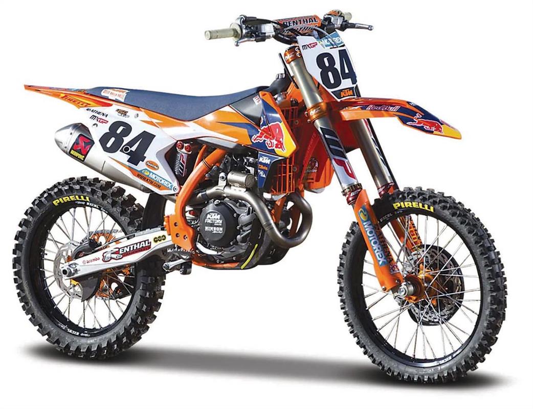 Maisto 1/6 M32228 Red Bull KTM Supercross SX450 2018 ~84 Herlings MX Model