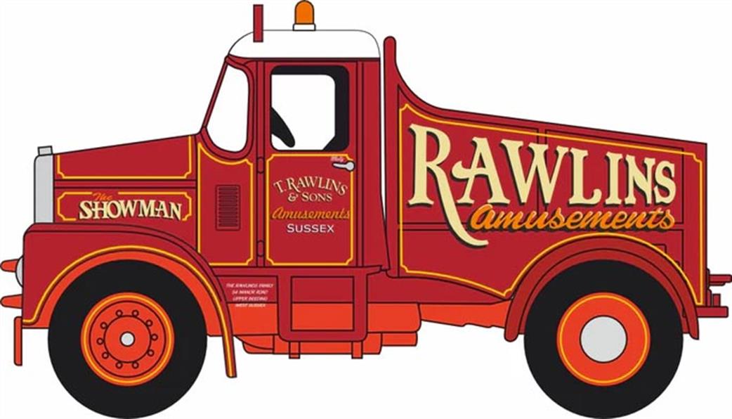 Oxford Diecast 1/76 76SH007 Scammell Highwayman Ballast Rawlins Amusements