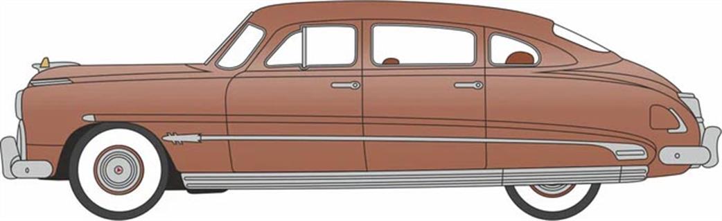 Oxford Diecast 1/87 87HH51001 1951 Hudson Hornet Sedan Texas Tan