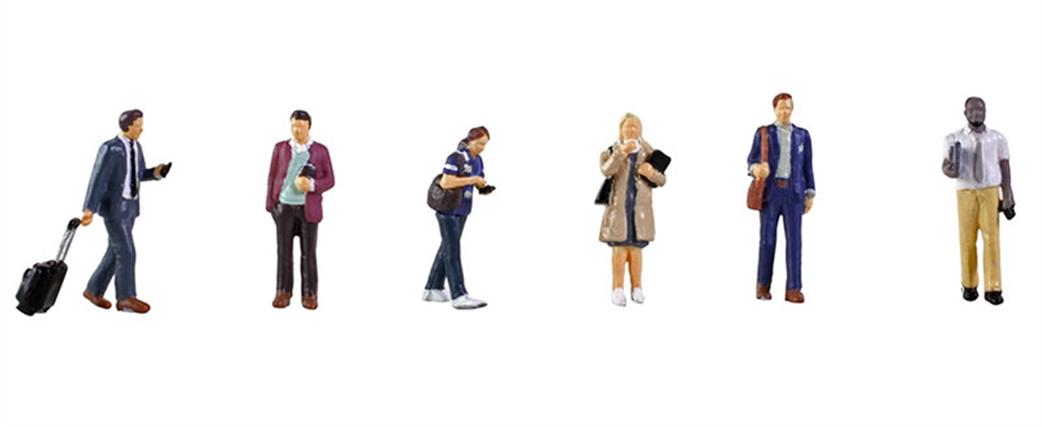 Bachmann OO 36-444 Modern Commuters 1990/2000s Pack of 6 Figures