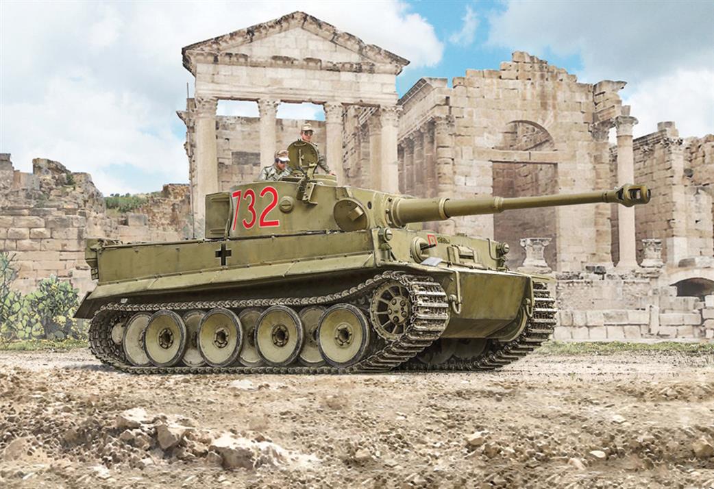 Italeri 1/35 6557 PzKpfw VI Tiger 1 Ausf. E tp Early Production Tank Kit
