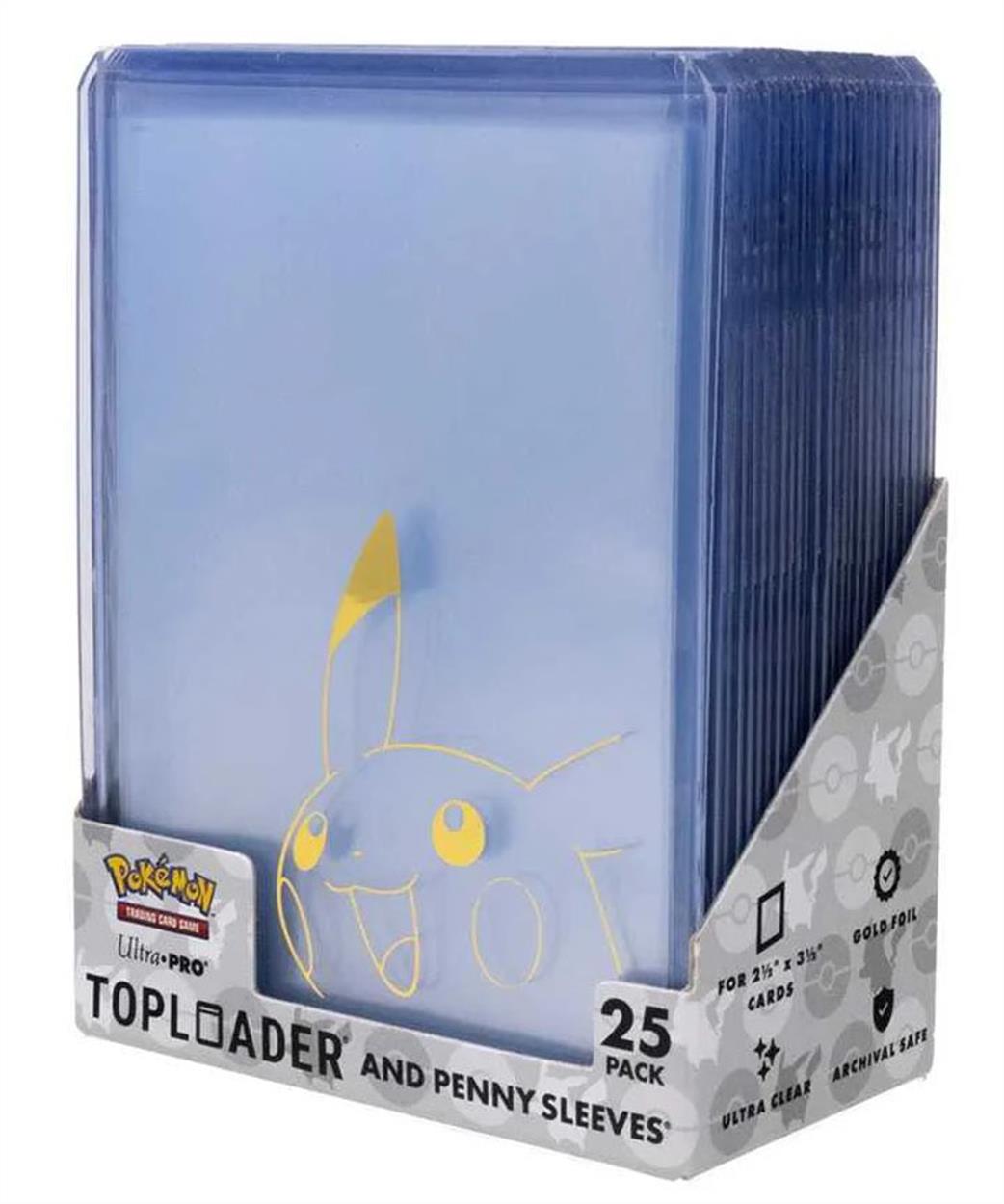 Ultra Pro  16663 25 Pikachu Toploader & Penny Sleeves Combo Pack