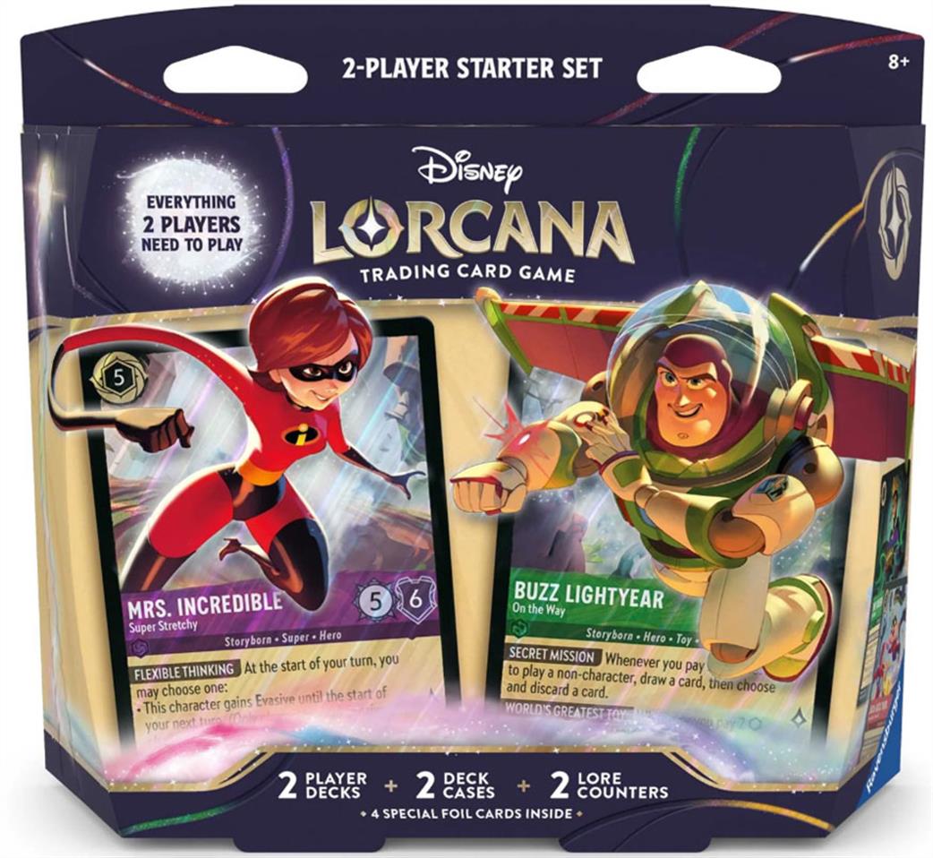 Ravensburger  RAV11090018 Disney Lorcana Wilds Unknown 2 Player Starter Deck