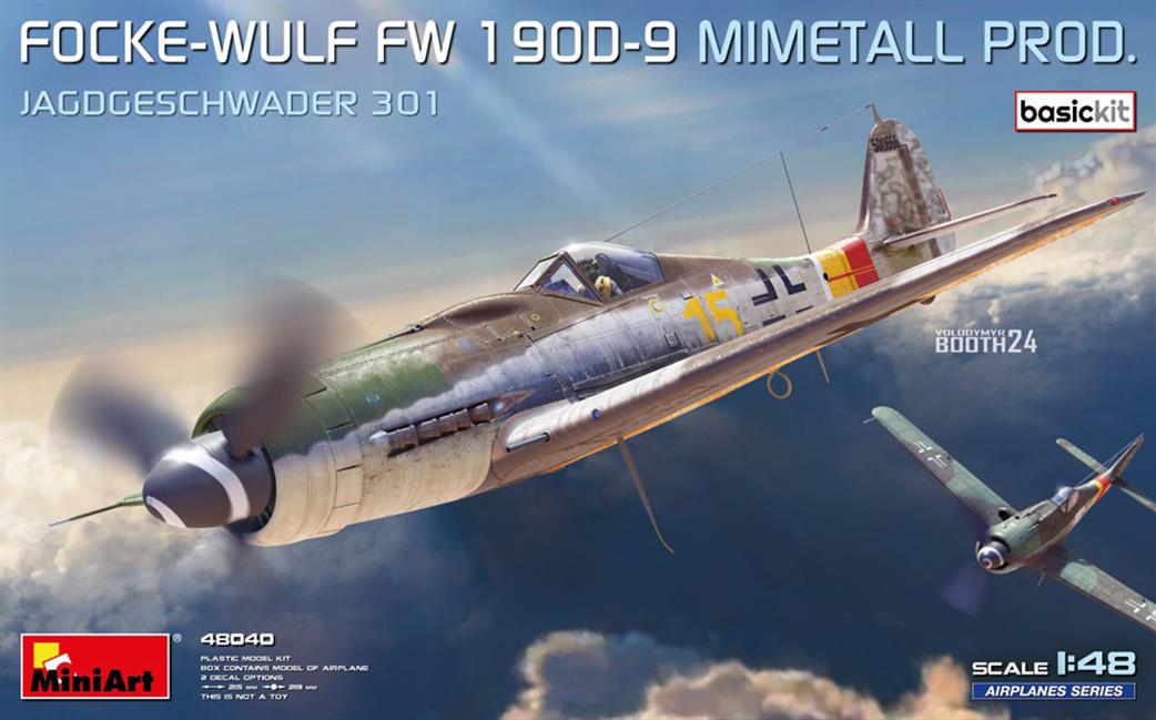 MiniArt 1/48 48040 Focke-Wulf FW 190D-9 Mimetall Prod. Kit