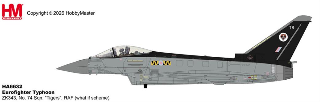 Hobby Master 1/72 HA6632 RAF Eurofighter Typhoon Tigers What if Display Model