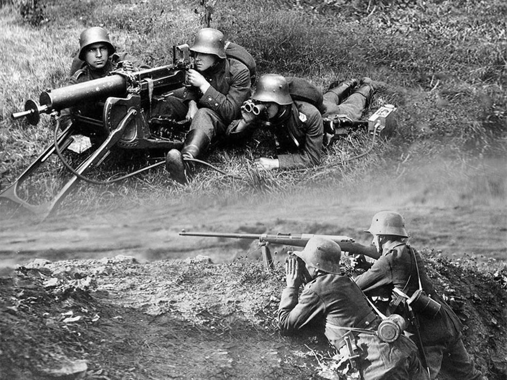 ICM 1/35 35724 Panzerabwehr 1918 German WWI Soldiers 4 Figure Set