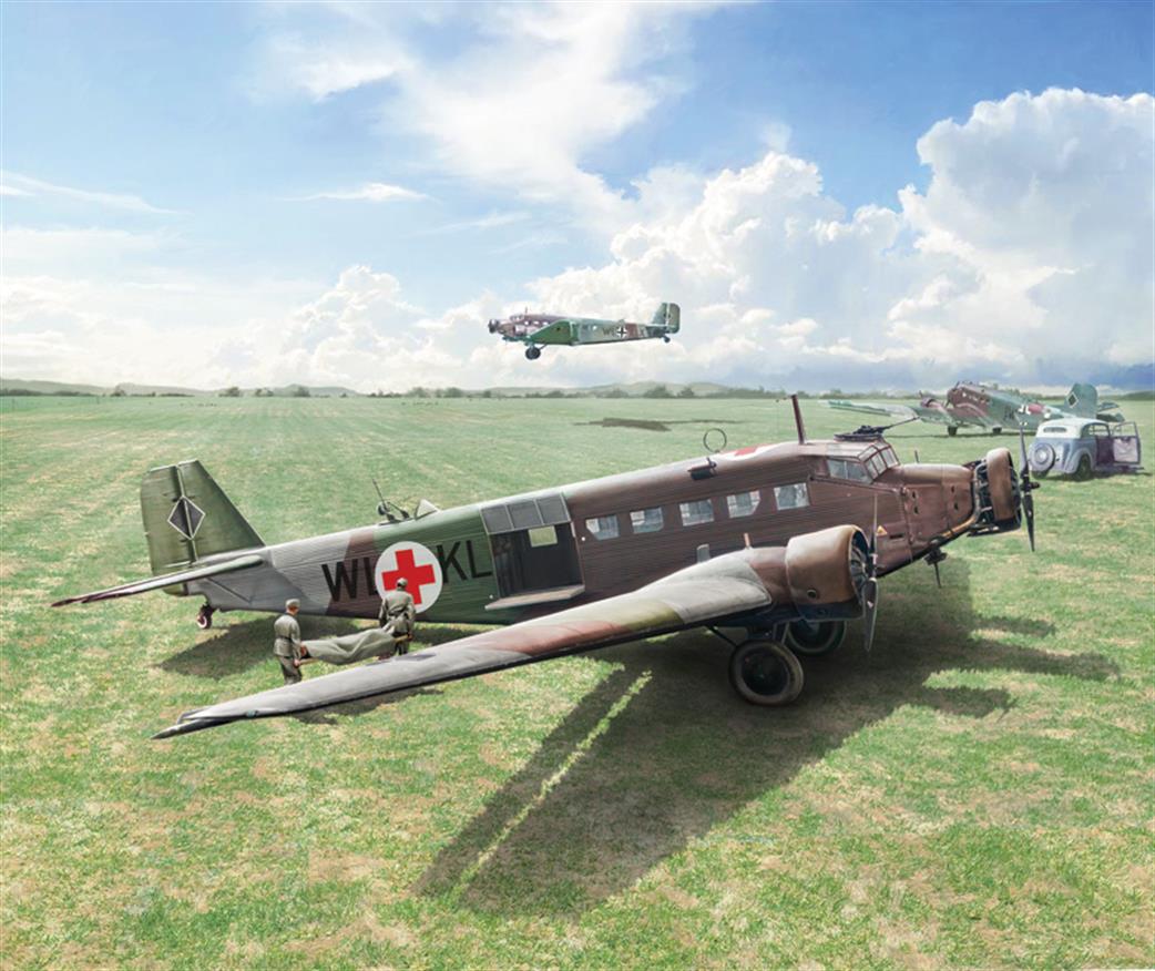 Italeri 1/72 102 Junkers Ju-52/3m German WW2 Transport Aircraft Kit