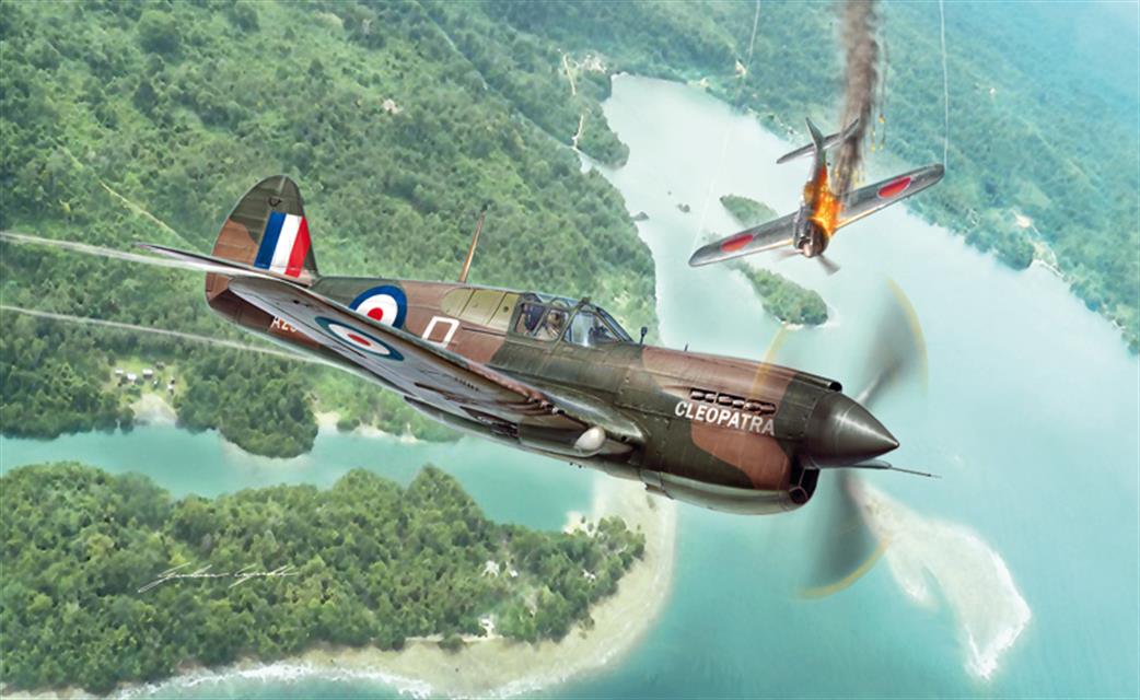 Italeri 1/48 2795 RAF P-40E/K Kittyhawk Figfhter Kit