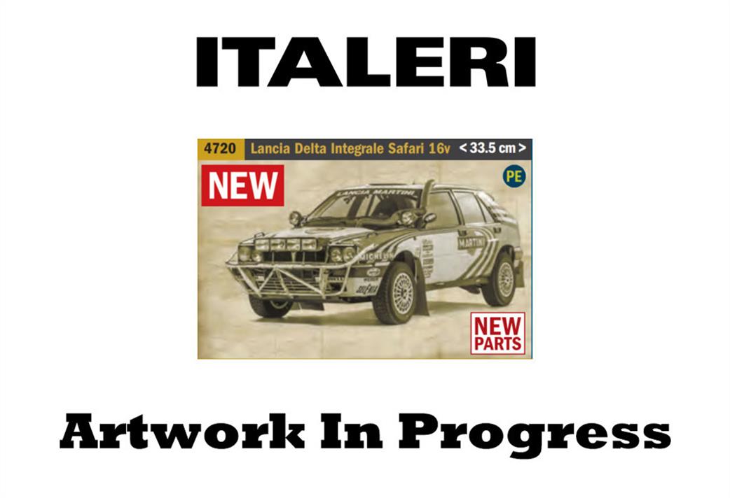 Italeri 1/12 4720 Lancia Delta Integrale Safari 16v Rally Car Plastic Kit