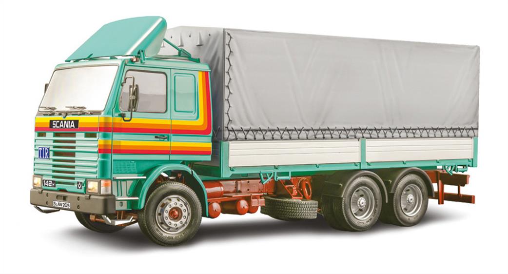 Italeri 1/24 90762 Scania 142H 6x2 Canvas RR Truck Kit
