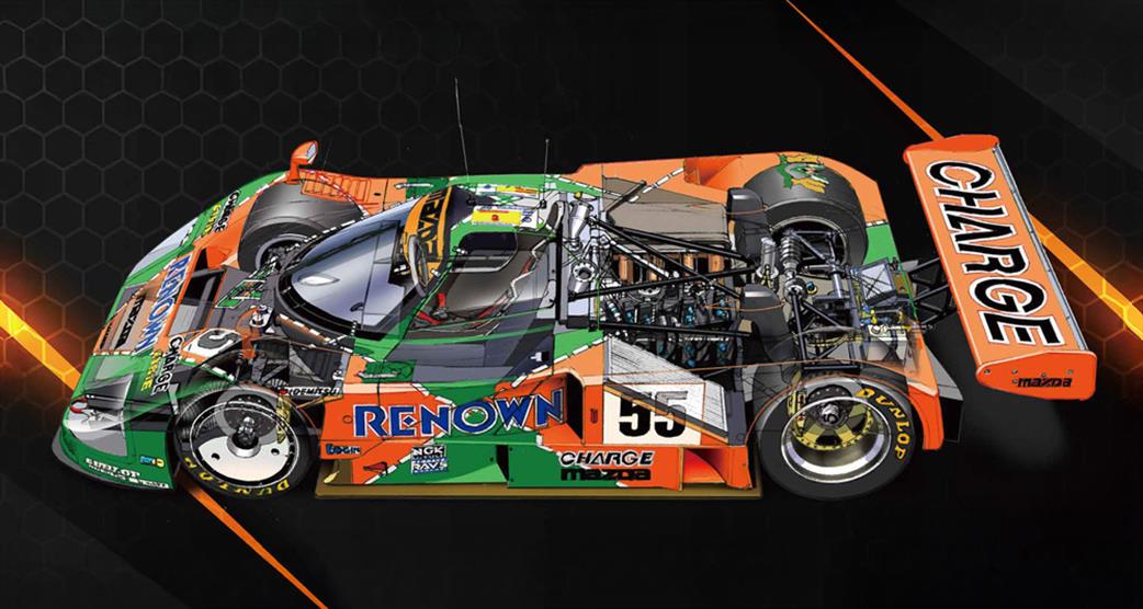 Beemax 1/12 12003 Mazda 787B 1991 24 Hours of Le Mans Winner Kit