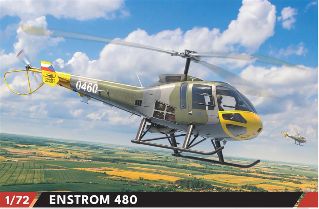 Eduard 1/72 972012 Enstrom 480 Light Utility Helicopter 3D Print And Plastic Kit