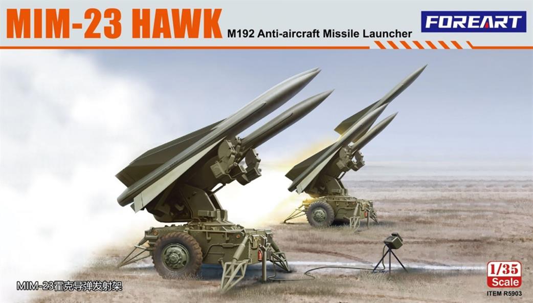 Foreart 1/35 R5903 MIM-23 Hawk M192 Anti-aircraft Missile Launcher Plastic kit