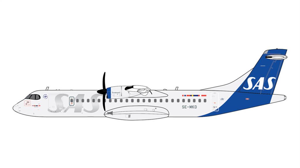 Gemini Jets 1/400 GJSAS2368 SCANDINAVIAN AIRLINES (SAS) ATR-72-600 SE-MKD Aircraft Model