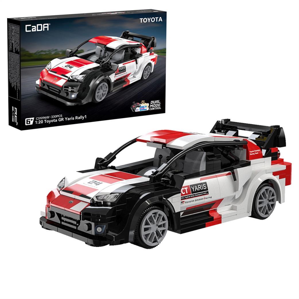 CaDa 1/20 C51096W Toyota GR Yaris Rally 1 Car - 330 pcs