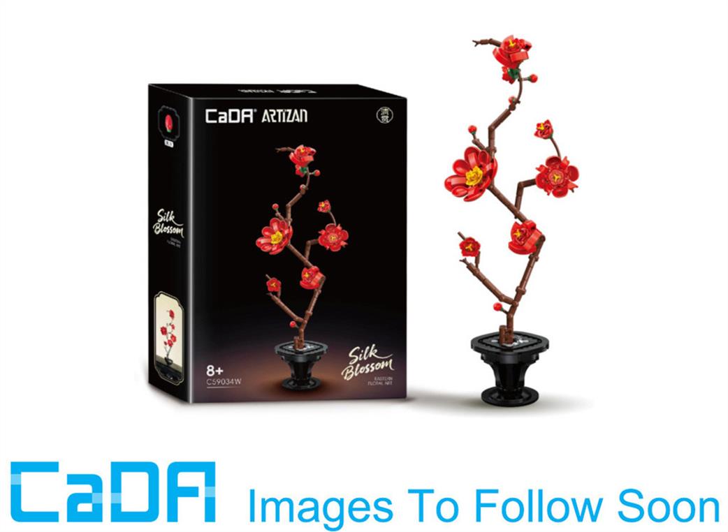 CaDa  C59034W  Oriental Floral Art Silk Blossom Brick Model 305pcs