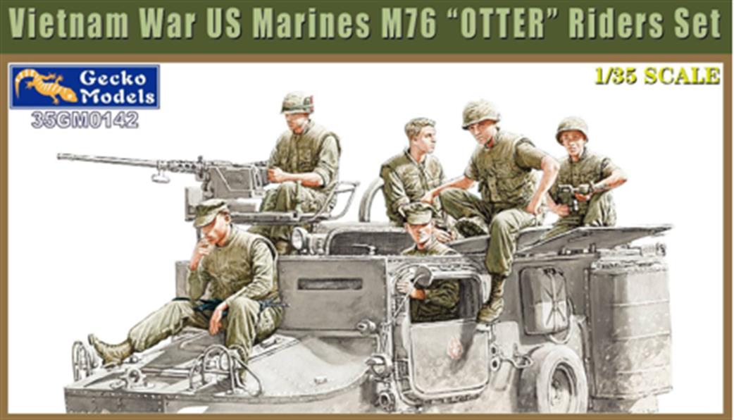 Gecko Models 1/35 35GM0142 Vietnam War US Marines M76 Otter Riders Set Figure Set