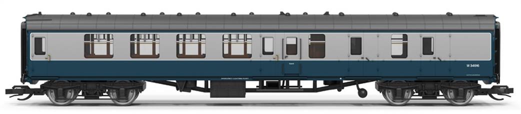 Hornby TT:120 TT4077B BR Blue/Grey Mk1 Composite Corridor W34916