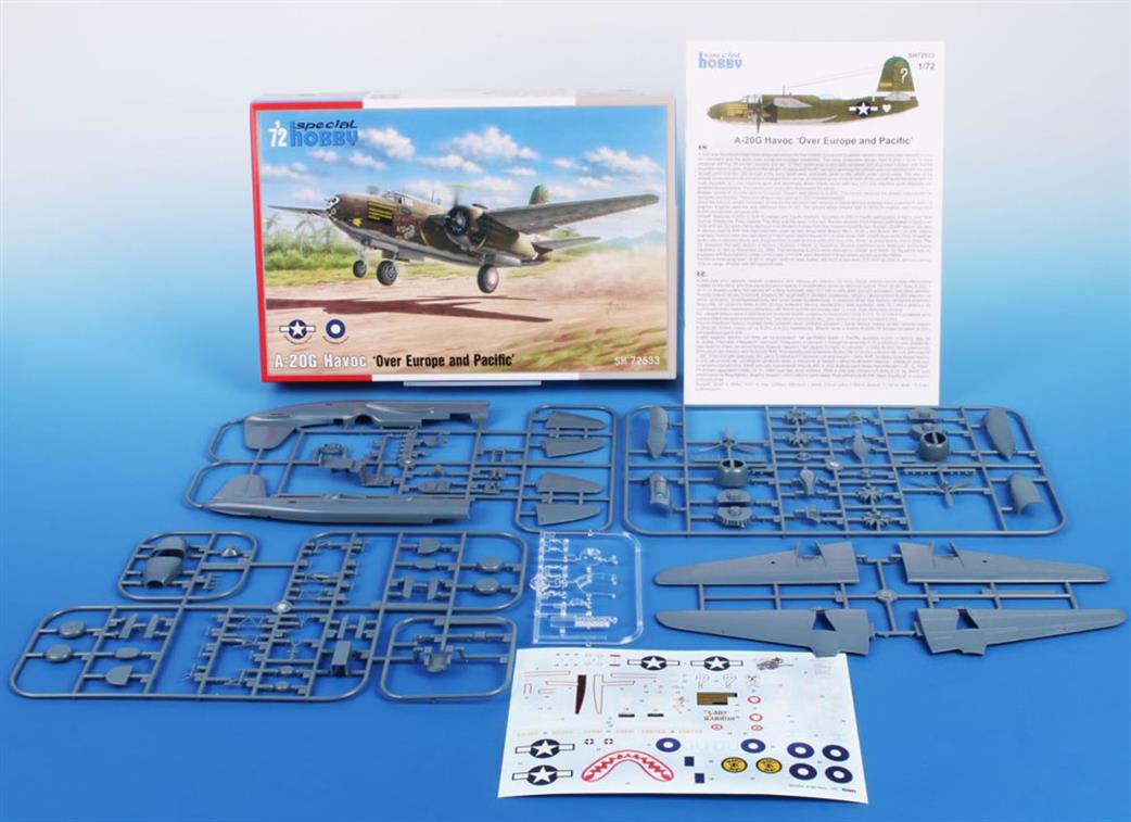 Special Hobby 1/72 SH72533 A-20G Havoc Over Europe & Pacific Plastic Kit