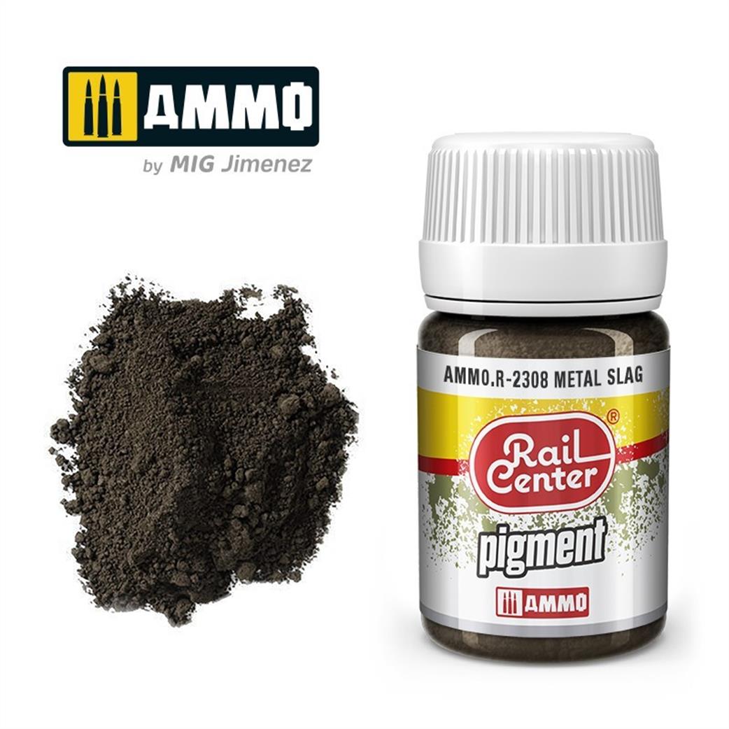 Ammo of Mig Jimenez  AMMO.R-2308 Rail Center Metal Slag Pigment 35ml