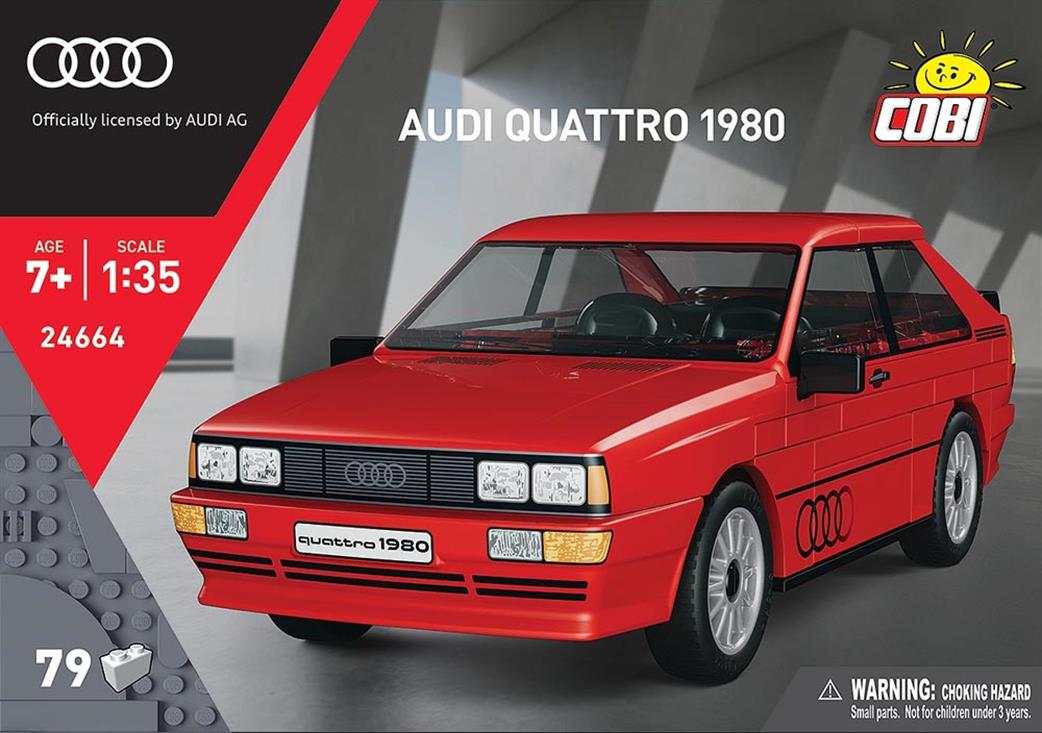 Cobi 1/35 24664 Audi Quattro Red Block Model