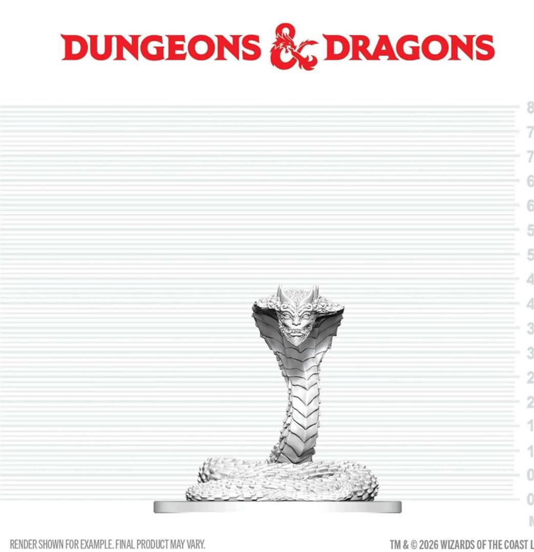 Wizkids  90897 Guardian Naga D&D Nolzur's Marvelous Unpainted Miniature