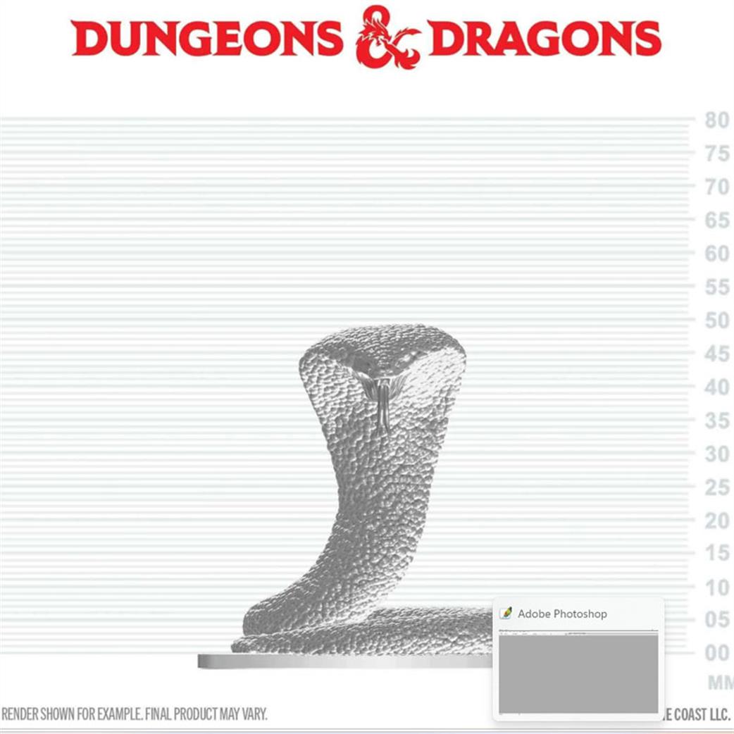 Wizkids  90901 Polar Serpent D&D Nolzur's Marvelous Unpainted Miniature