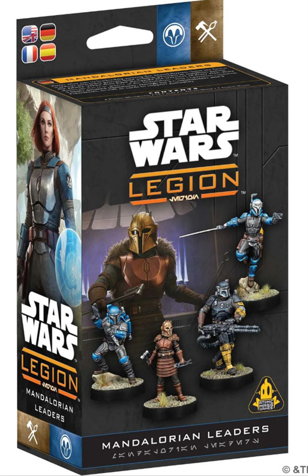 Atomic Mass Games  SWQ82 Mandalorian Leaders for Star Wars Legion