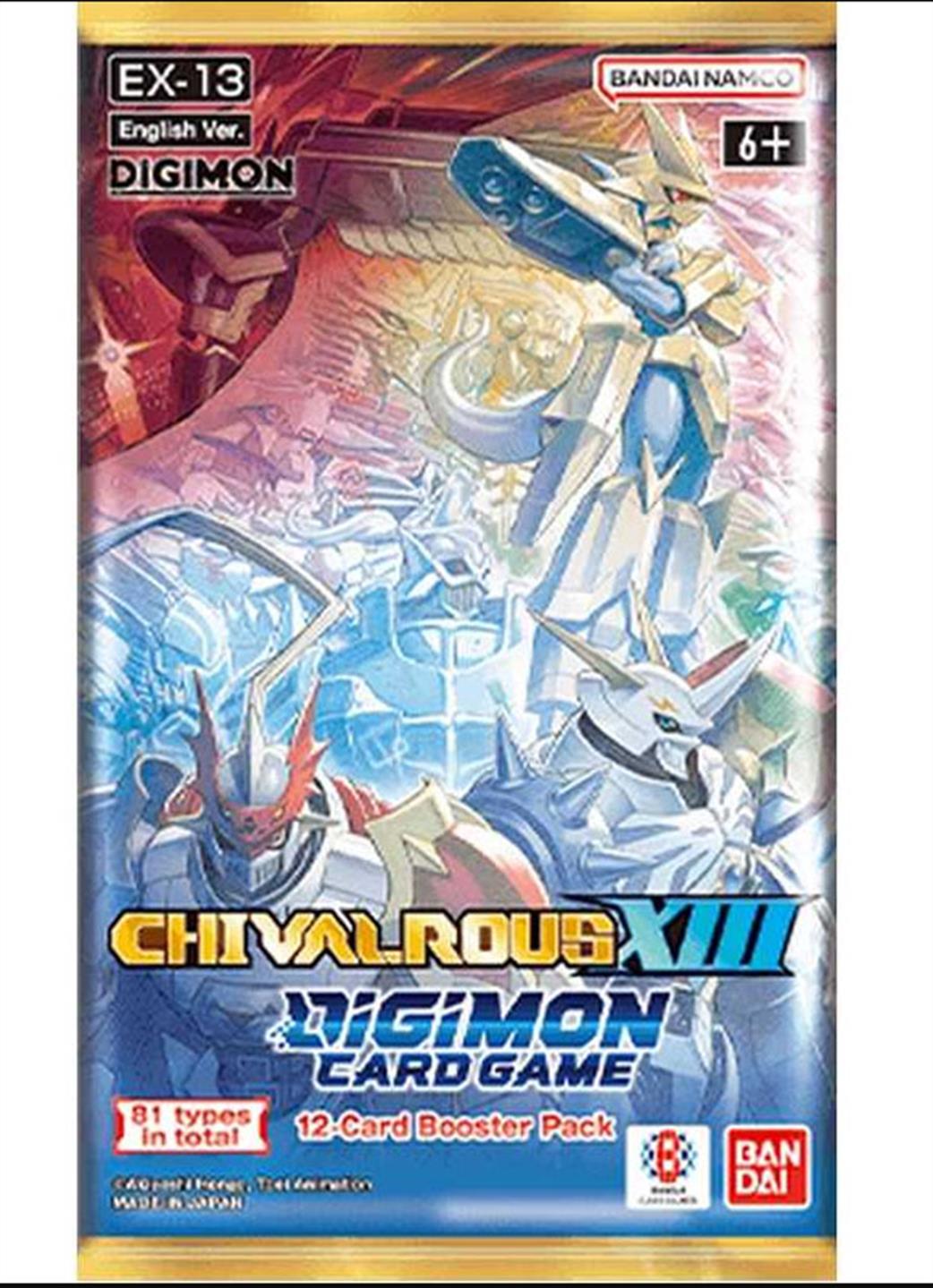 Bandai  EX13 Digimon Chivalrous XIII Extra Booster