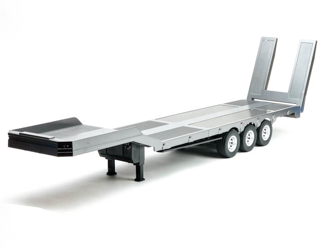 Huina 1/18 CY1502S Flatbed Haulage Trailer for CY1501 Scania Trucks Silver