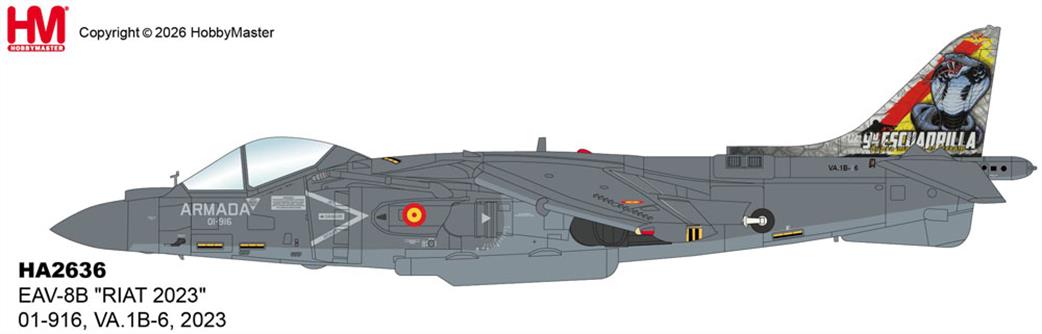 Hobby Master 1/72 HA2636 EAV-8B RIAT 2023