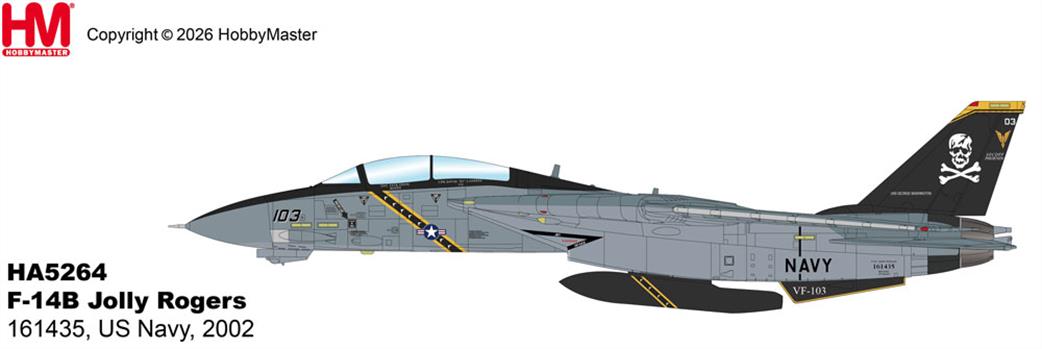 Hobby Master 1/72 HA5264 Grumman F-14B Tomcat US Navy Model