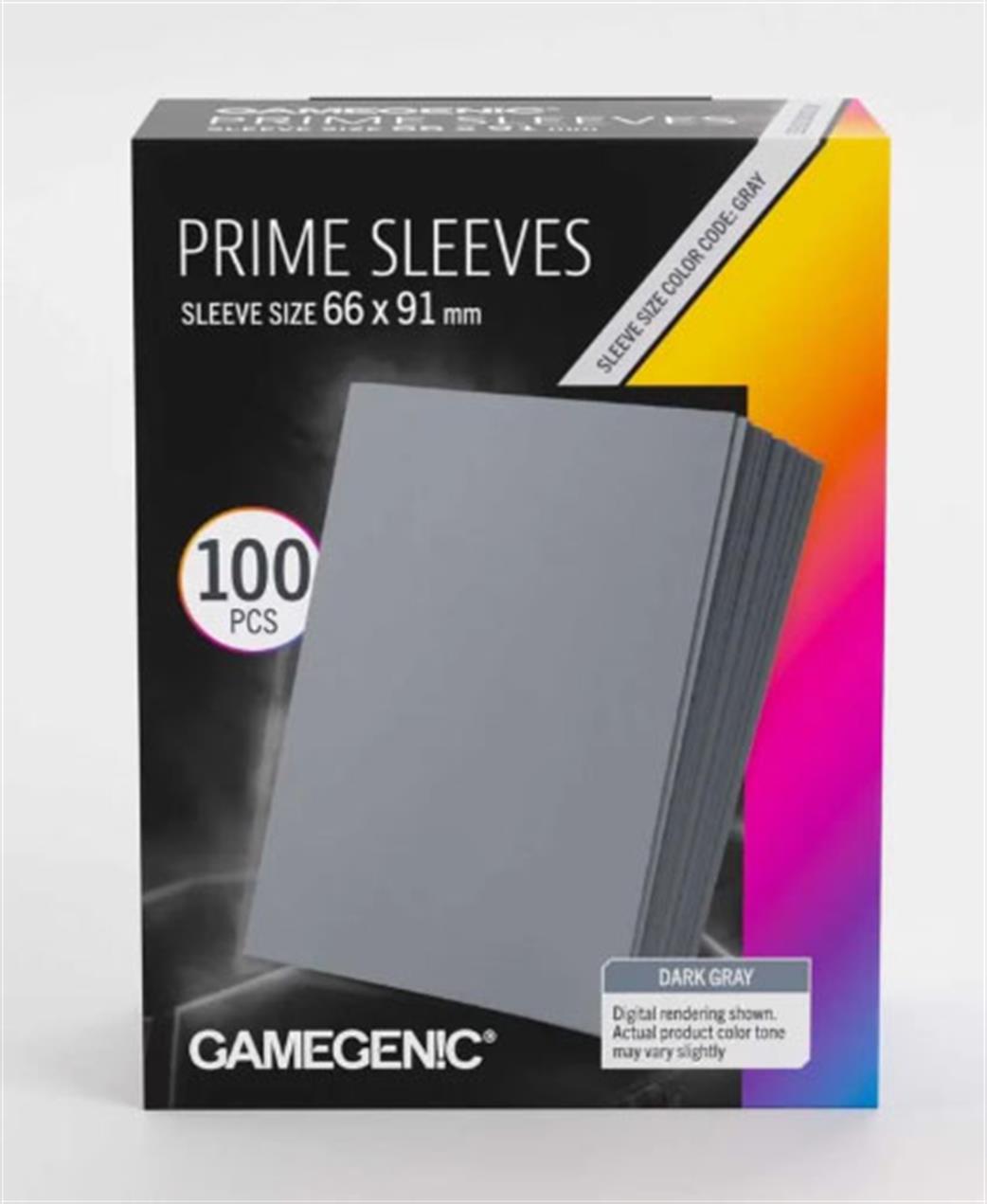 GameGenic GGS10146ML 100 Dark Grey Prime Deck Protectors