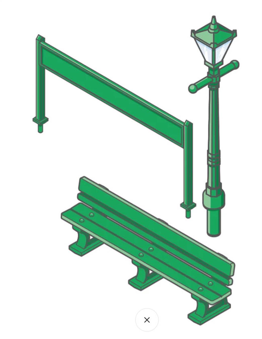 Peco TT:120 LK12116 Lineside Platform Accessories TT Gauge