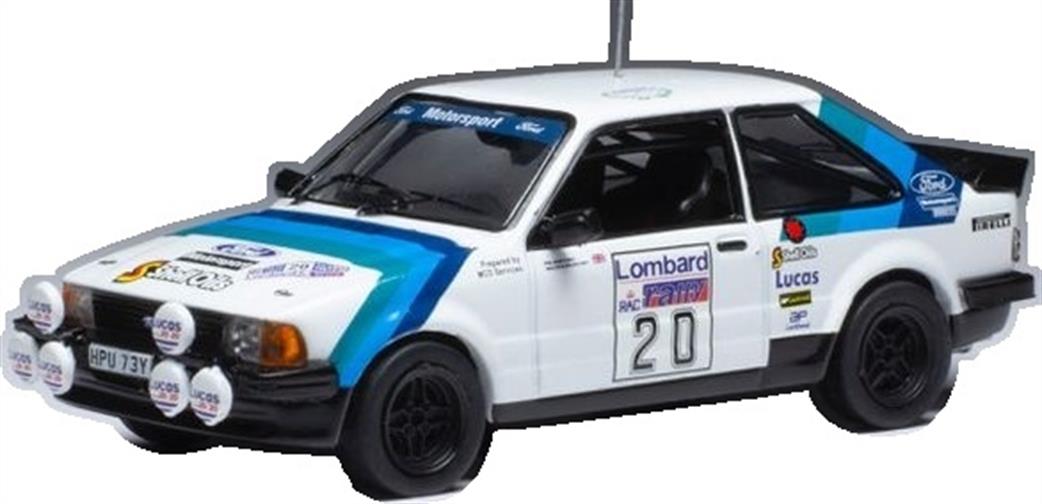 IXO 1/43 RAC377 Ford Escort MKIII RS 1600i #20 RAC Rally 1983 M.Wilson/P.Short