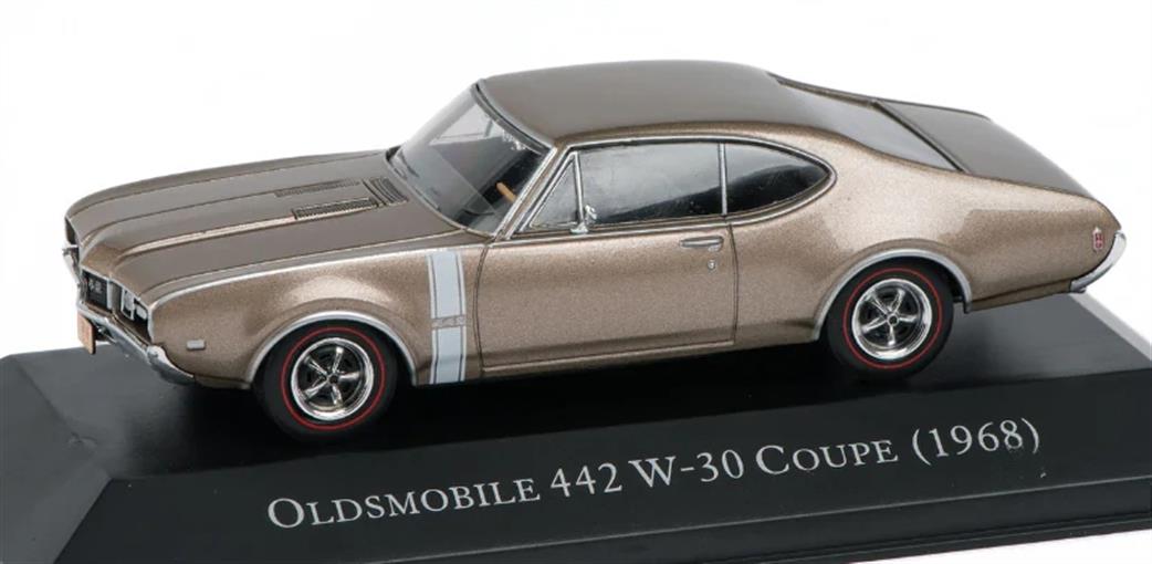 MAG 1/43 MAG PP32 Oldsmobile 442 W-30 Coupe 1968 Brown Diecast Model