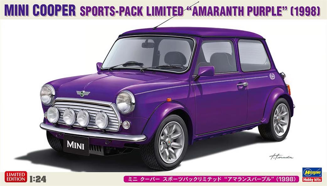 Hasegawa 1/24th 20814 Mini Cooper Sports-Pack Limited 1998 Amaranth Purple Kit