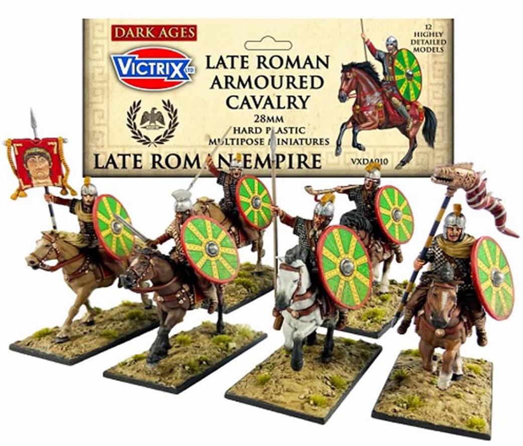 Victrix 28mm VXDA010 Late Roman Armoured Cavalry 12 Hard Plastic Models Ready To Assemble And Paint