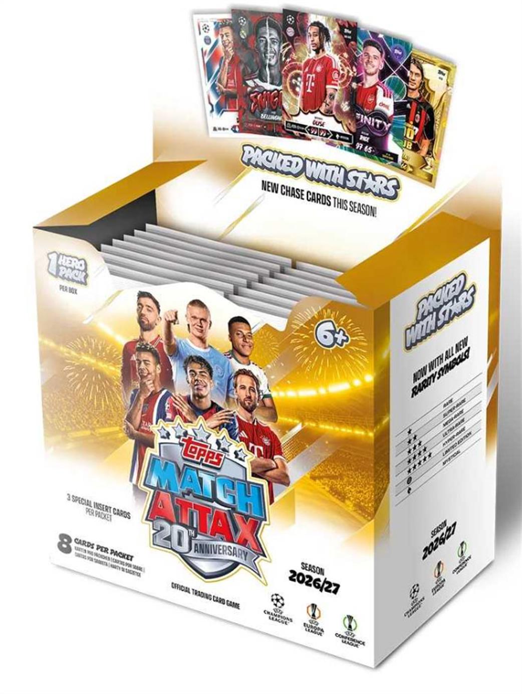 Topps  UL6.CP1030.T01 UCC Match Attax 2026 27 Season Pack of 8 Cards