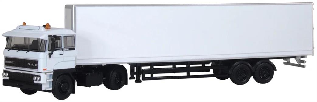 Oxford Diecast 1/76 SP184A DAF 3300 Short Van Plain White Lorry Model