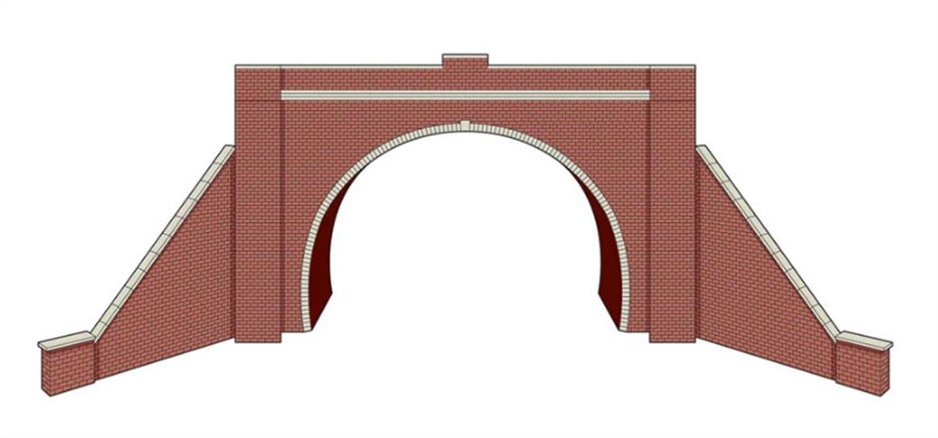 Peco TT:120 LK12173 Double Brick Track Tunnel Portals Lazer-cut Kit