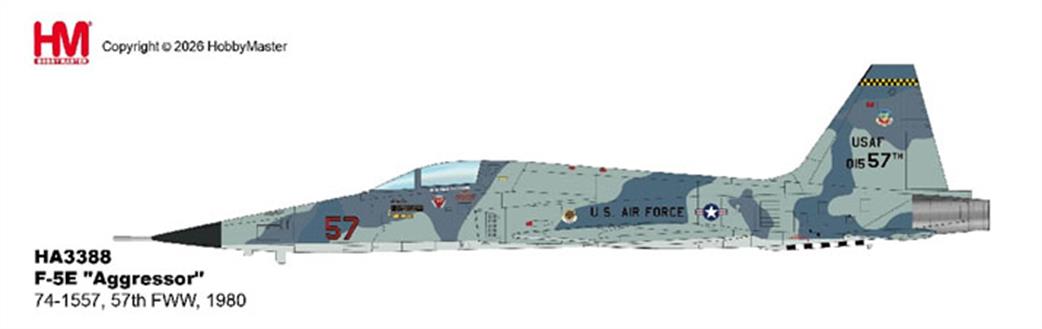 Hobby Master 1/72 HA3388 F-5E Aggressor 57th FWW US Navy Diecast Aircraft Model