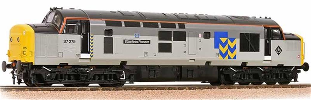 Bachmann OO 32-778RJ BR 37275 Stainless Pioneer class 37/0 Loco Railfreight Triple Grey Metals Sector