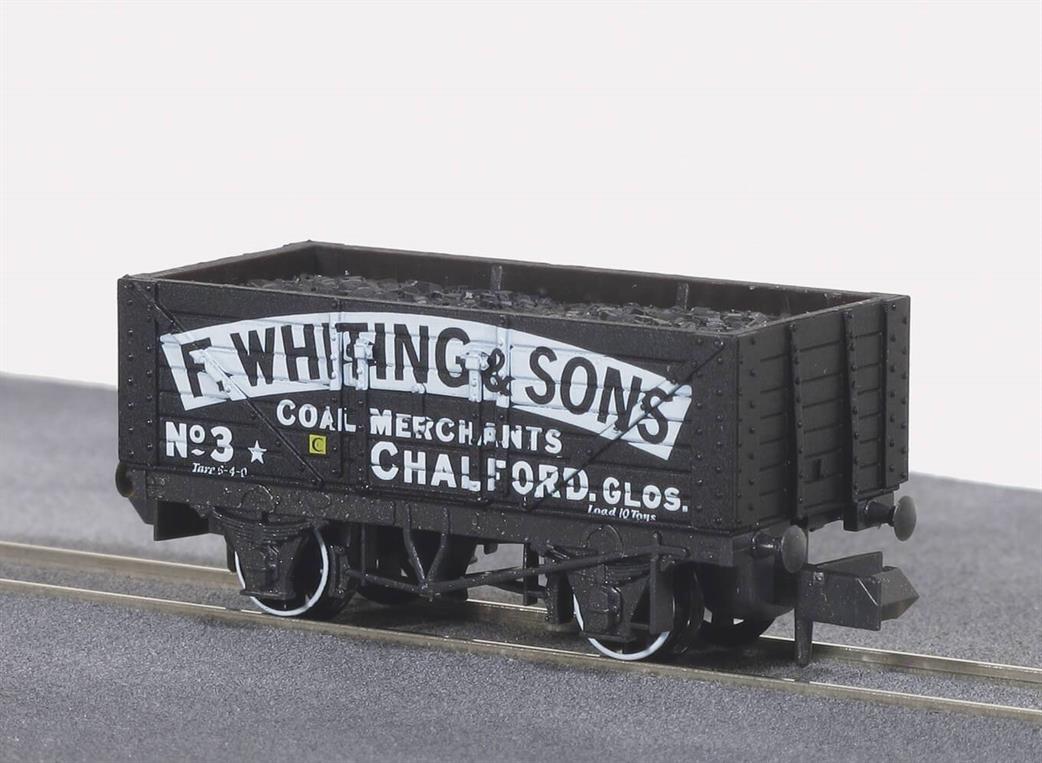 Peco N NR-P408 F. Whiting & Sons, Chalford 7 Plank Open Coal Wagon